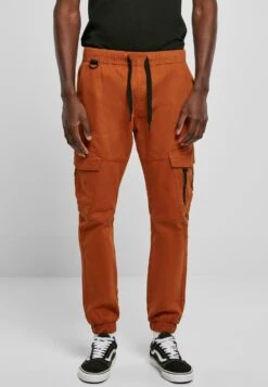 URBAN CLASSICS Zipper D-Ring - Cargobroek - Tobacco
