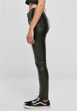 URBAN CLASSICS Mid Waist- Broek - Black -Urban Classics 3c789774df9c4db080a8261d752e9d90