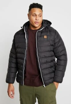 URBAN CLASSICS Basic Bubble Jacket - Winterjas - Black