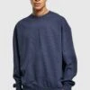 URBAN CLASSICS Heavy Terry Garment Dye Crew - Sweater - Bottlegreen -Urban Classics 3deb6da4483f4e48a224d936c5fcbc34