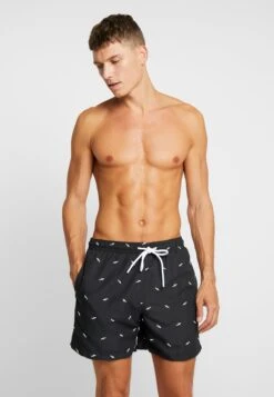 URBAN CLASSICS Embroidery Swim - Zwemshorts - Black