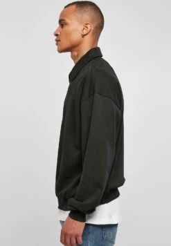URBAN CLASSICS Collar Crew - Poloshirt - Black -Urban Classics 3e9a2dc942ad460e9a2bf11573af729c
