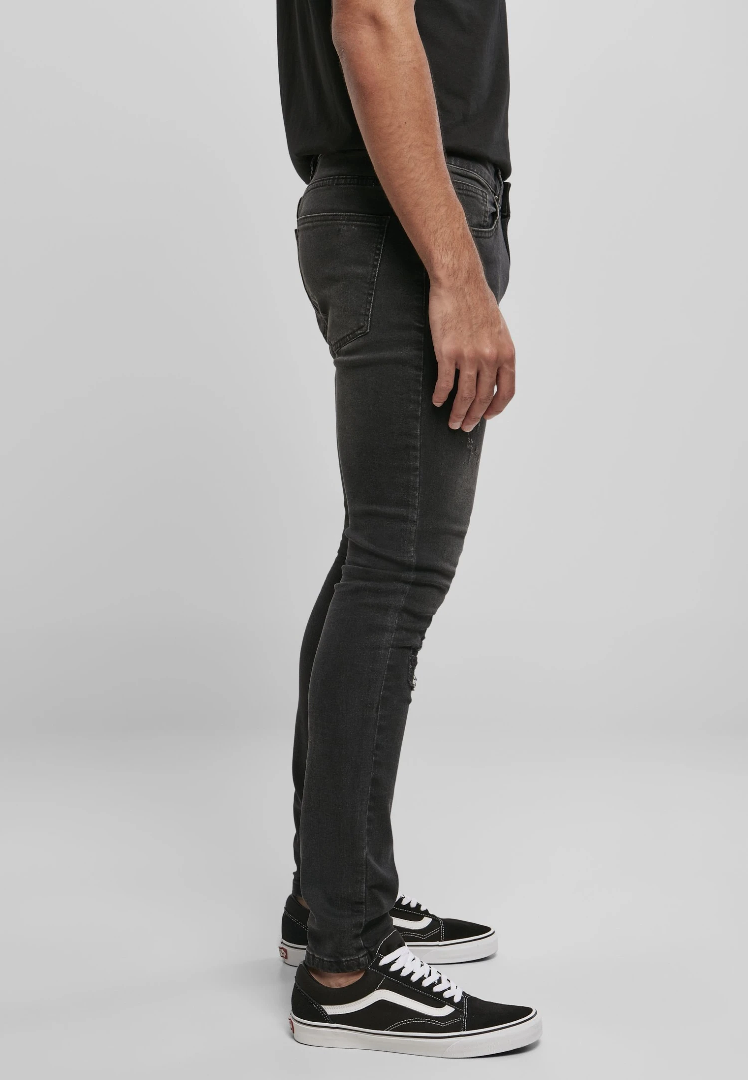 URBAN CLASSICS Heavy Destroyed Slim Fit Jeans - Slim Fit Jeans - Realblk Heavy Destroyed Washed 7 URBAN CLASSICS Heavy Destroyed Slim Fit Jeans - Slim Fit Jeans - Realblk Heavy Destroyed Washed - Afbeelding 5