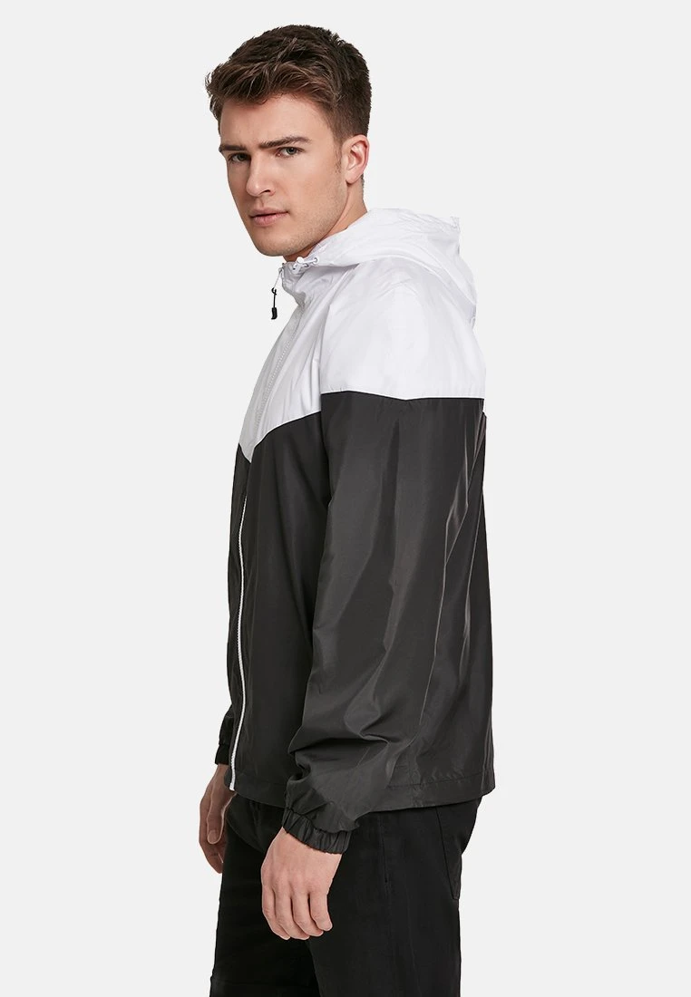 URBAN CLASSICS Lichte Jas - Wht/Blk 5 URBAN CLASSICS Lichte Jas - Wht/Blk - Afbeelding 3