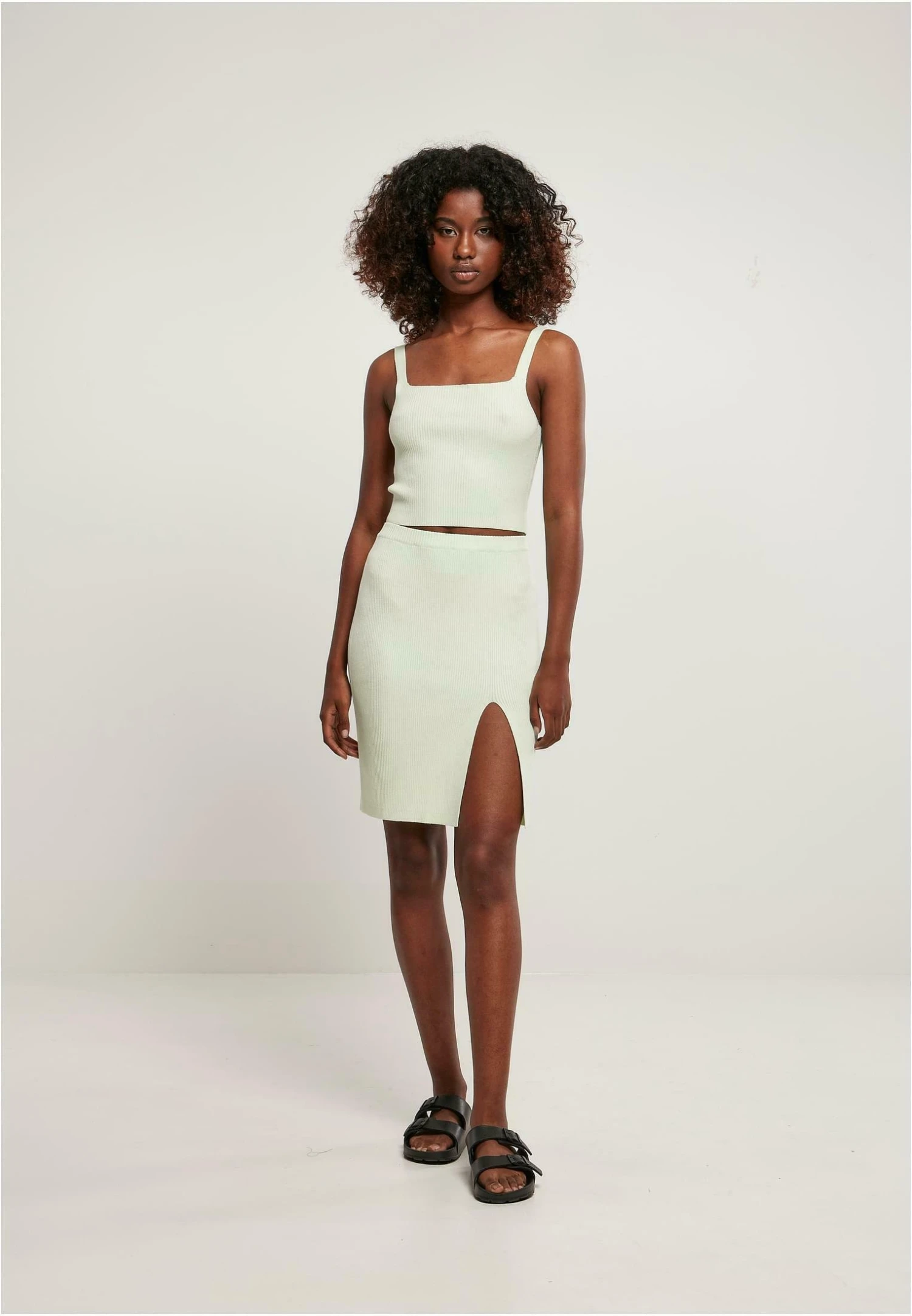 URBAN CLASSICS Kokerrok - Lightmint 4 URBAN CLASSICS Kokerrok - Lightmint - Afbeelding 2