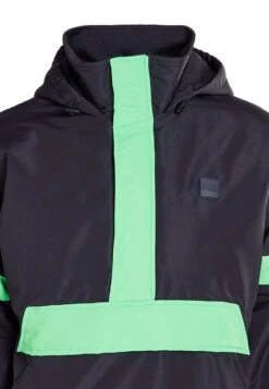 URBAN CLASSICS Jas - Black/Neon Green -Urban Classics 40b49bf30d574442b18ed7f06557aeb9
