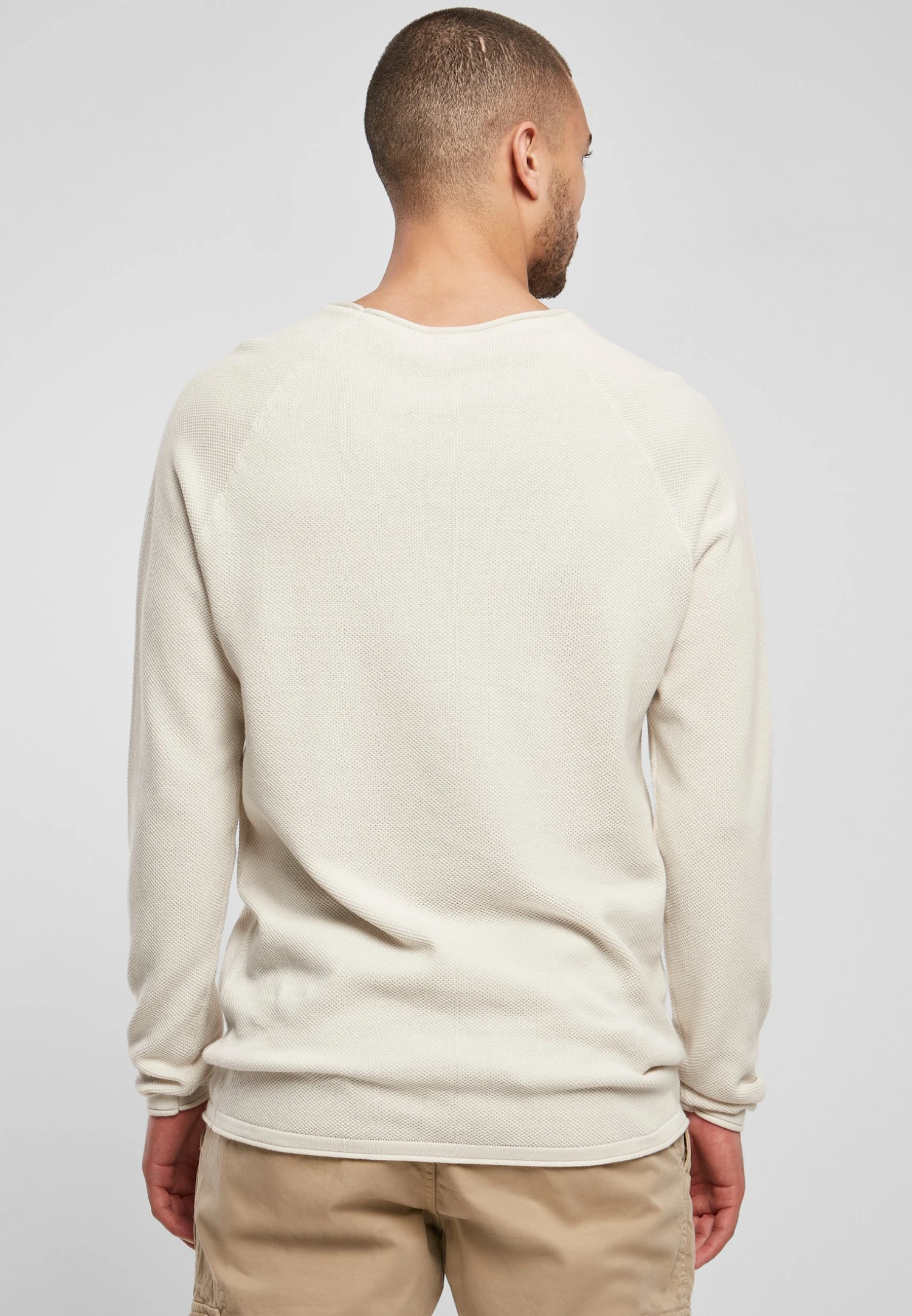 URBAN CLASSICS Raglan Longsleeve - Trui - Lightgrey 5 URBAN CLASSICS Raglan Longsleeve - Trui - Lightgrey - Afbeelding 3