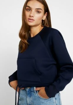 URBAN CLASSICS Ladies Oversized Short Raglan Crew - Sweater - Midnigh Tnavy -Urban Classics 41204ec4b33147ad8a813bfe838d4d5b