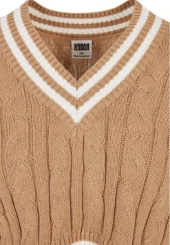 URBAN CLASSICS Cropped College Slipover - T-Shirt Print - Unionbeige -Urban Classics 4236b009e9aa42ae9d742b90fcd1f6a5