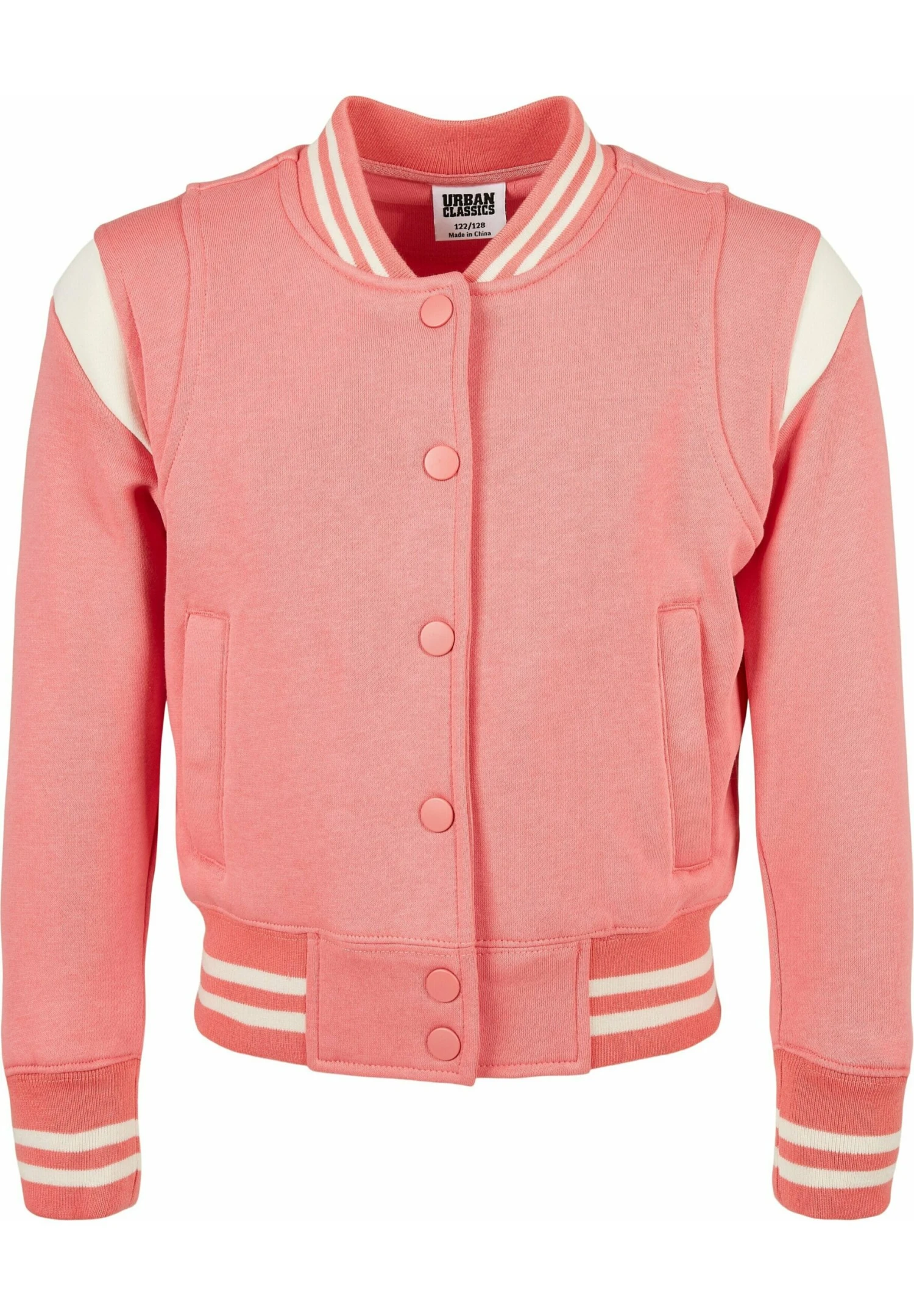 URBAN CLASSICS Sweater Met Rits - Palepink/Whitesand 3 URBAN CLASSICS Sweater Met Rits - Palepink/Whitesand