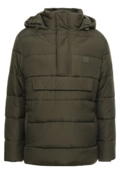 URBAN CLASSICS Pull Over Puffer- Winterjas - Darkolive -Urban Classics 4305e464805045c8bd129a7378ab8415