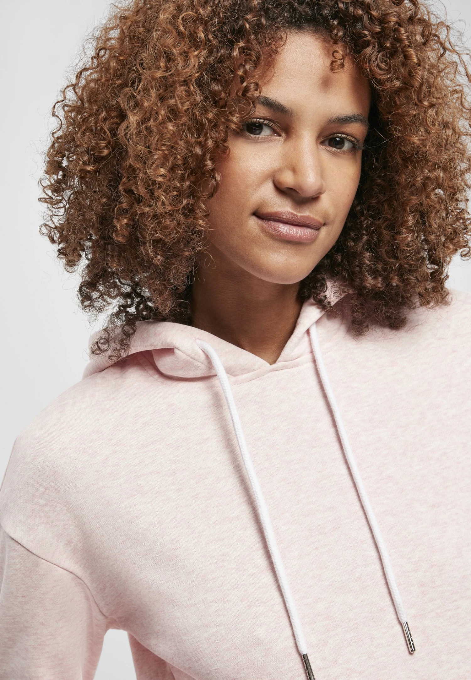 URBAN CLASSICS Hoodie - Pink Melange 7 URBAN CLASSICS Hoodie - Pink Melange - Afbeelding 5
