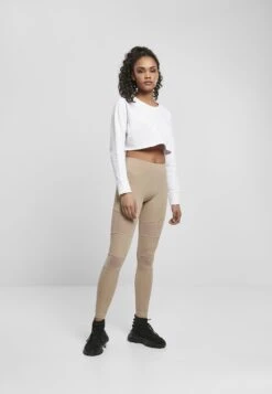 URBAN CLASSICS Ladies Tech Mesh Leggings - Legging - Softtaupe -Urban Classics 4497758cd4eb4a1f86874c126afa8a8e