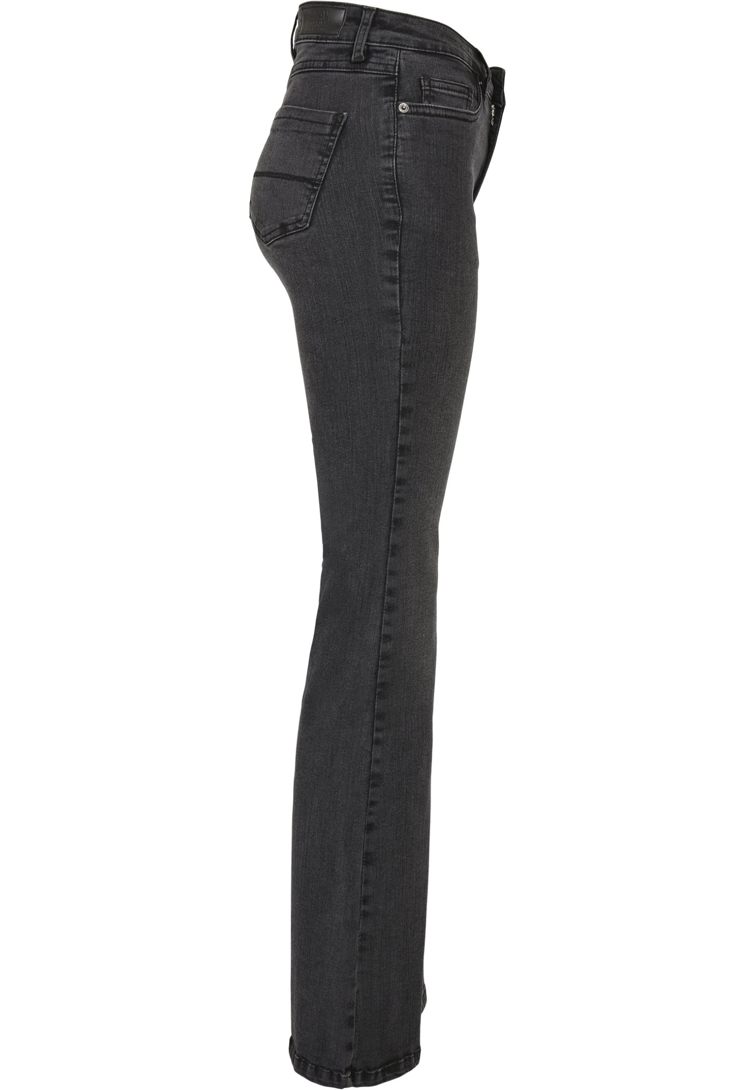 URBAN CLASSICS High Waist - Flared Jeans - Black Washed 9 URBAN CLASSICS High Waist - Flared Jeans - Black Washed - Afbeelding 7