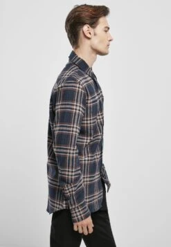 URBAN CLASSICS Campus - Overhemd - Darkblue Rustred -Urban Classics 45f24273e8d347d9a0179fff32ad24cd