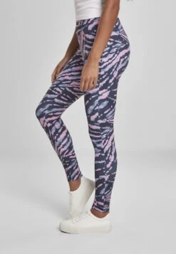 URBAN CLASSICS Legging - Darkshadow/Pink -Urban Classics 4616f23213eb40f1b4d754cc5b64748d