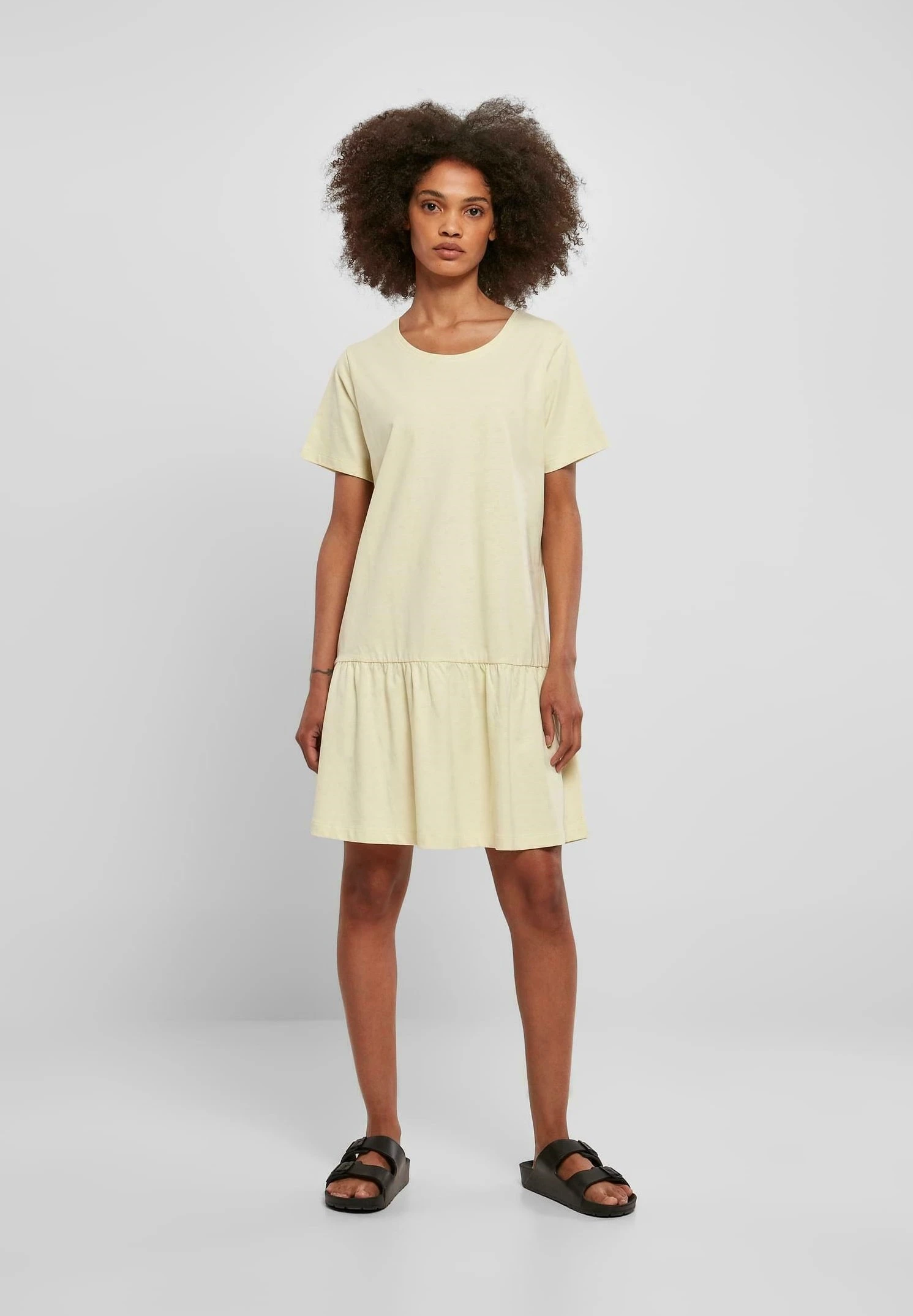URBAN CLASSICS Valance- Jerseyjurk - Softyellow 4 URBAN CLASSICS Valance- Jerseyjurk - Softyellow - Afbeelding 2