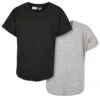 URBAN CLASSICS 2Pack - T-Shirt Basic - Grey Black -Urban Classics 462c7ded2d8444c19cc6c280b2e3ddd2