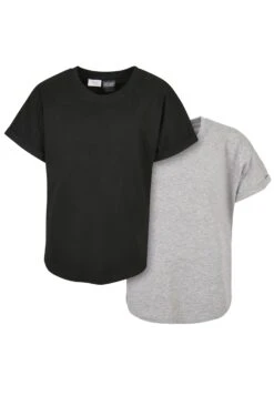 URBAN CLASSICS 2Pack - T-Shirt Basic - Grey Black