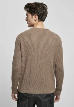 URBAN CLASSICS Ribbed Raglan Sweater - Trui - Darkkhaki -Urban Classics 472366c739964a71ac085f89040f305d