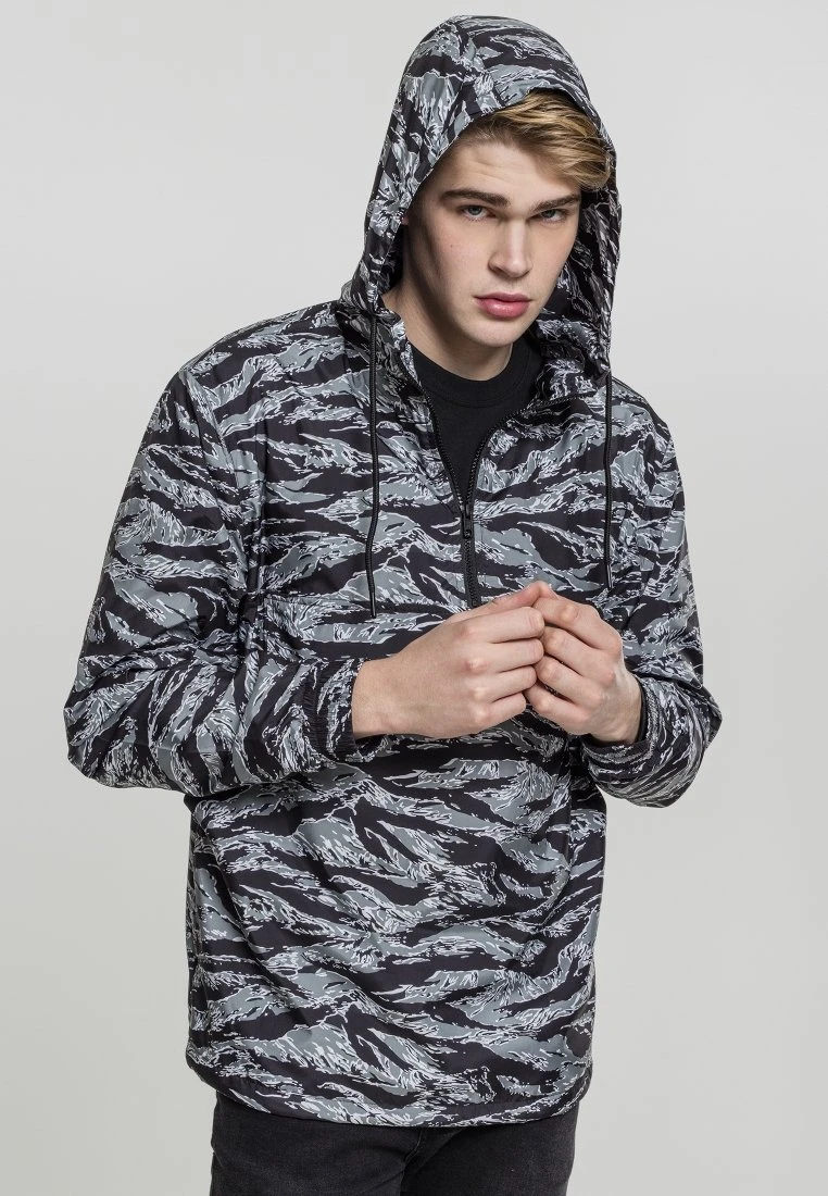 URBAN CLASSICS Tiger Camo- Lichte Jas - Grey 5 URBAN CLASSICS Tiger Camo- Lichte Jas - Grey - Afbeelding 3