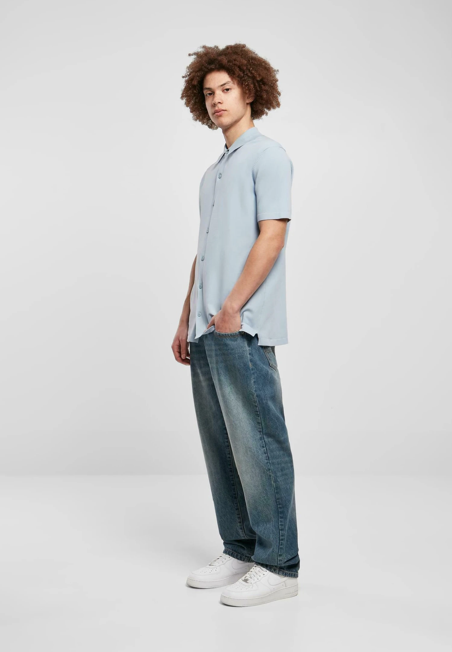 URBAN CLASSICS Overhemd - Summerblue 4 URBAN CLASSICS Overhemd - Summerblue - Afbeelding 2