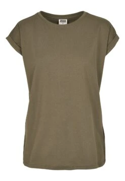 URBAN CLASSICS Extended Shoulder Tee - T-Shirt Basic - Olive -Urban Classics 4a30b8ad13514215b38f94845396ba38