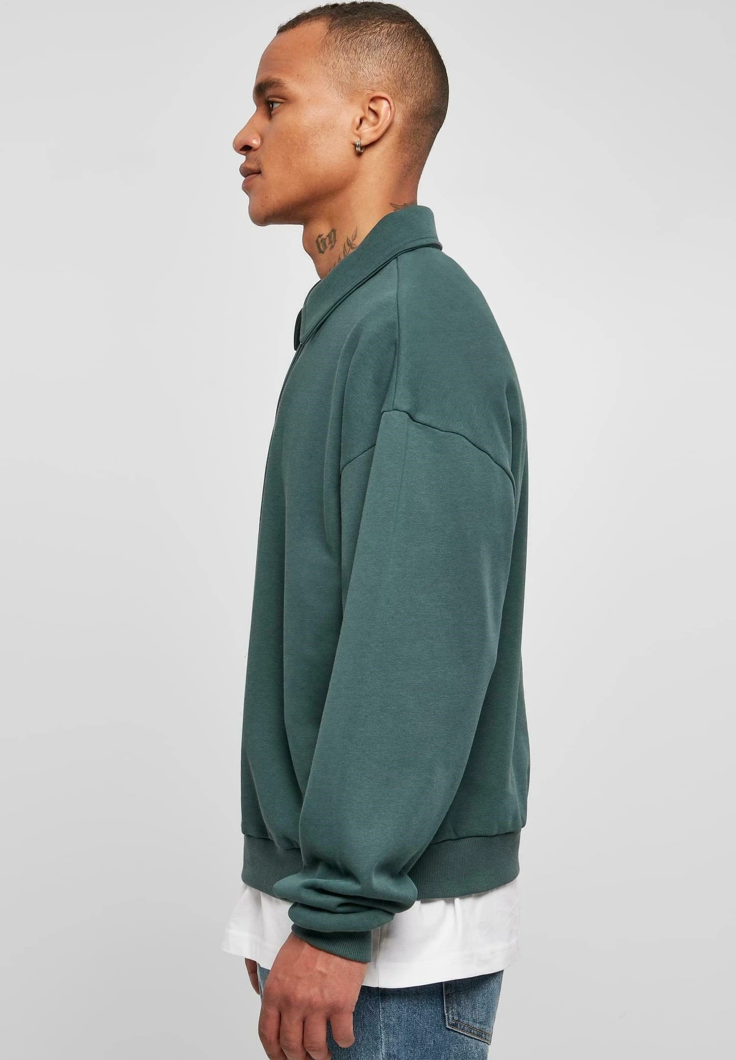 URBAN CLASSICS Collar Crew - Poloshirt - Bottlegreen 6 URBAN CLASSICS Collar Crew - Poloshirt - Bottlegreen - Afbeelding 4