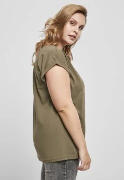 URBAN CLASSICS Extended Shoulder Tee - T-Shirt Basic - Olive -Urban Classics 4b8e195f3bce4d08a08a8320cefc951a