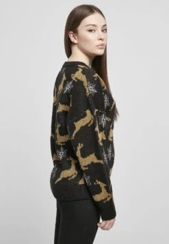 URBAN CLASSICS Oversized Christmas - Trui - Blackgold -Urban Classics 4c08ead885314eb396c210ddb82e6b55