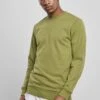URBAN CLASSICS Basic Crew - Trui - Newolive