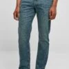 URBAN CLASSICS Straight Leg Jeans - Sand Destroyed Washed