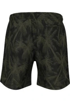 URBAN CLASSICS Pattern - Zwemshorts - Palm/Olive -Urban Classics 4fd80f416e7d46aba4b487fd72a13aa6