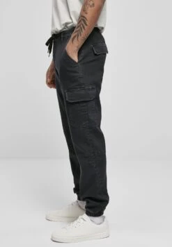 URBAN CLASSICS Knitted Cargo Jogging Pants - Cargobroek - Black -Urban Classics 504afc1701114e3db3fb33e9115fe8fc