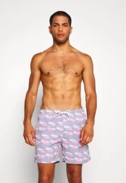URBAN CLASSICS Pattern - Zwemshorts - Flamingo
