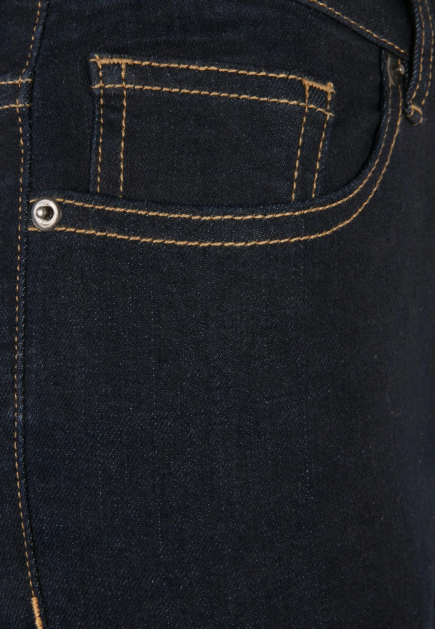 URBAN CLASSICS Organic High Waist- Jeans Skinny Fit - Darkblue Raw 7 URBAN CLASSICS Organic High Waist- Jeans Skinny Fit - Darkblue Raw - Afbeelding 5