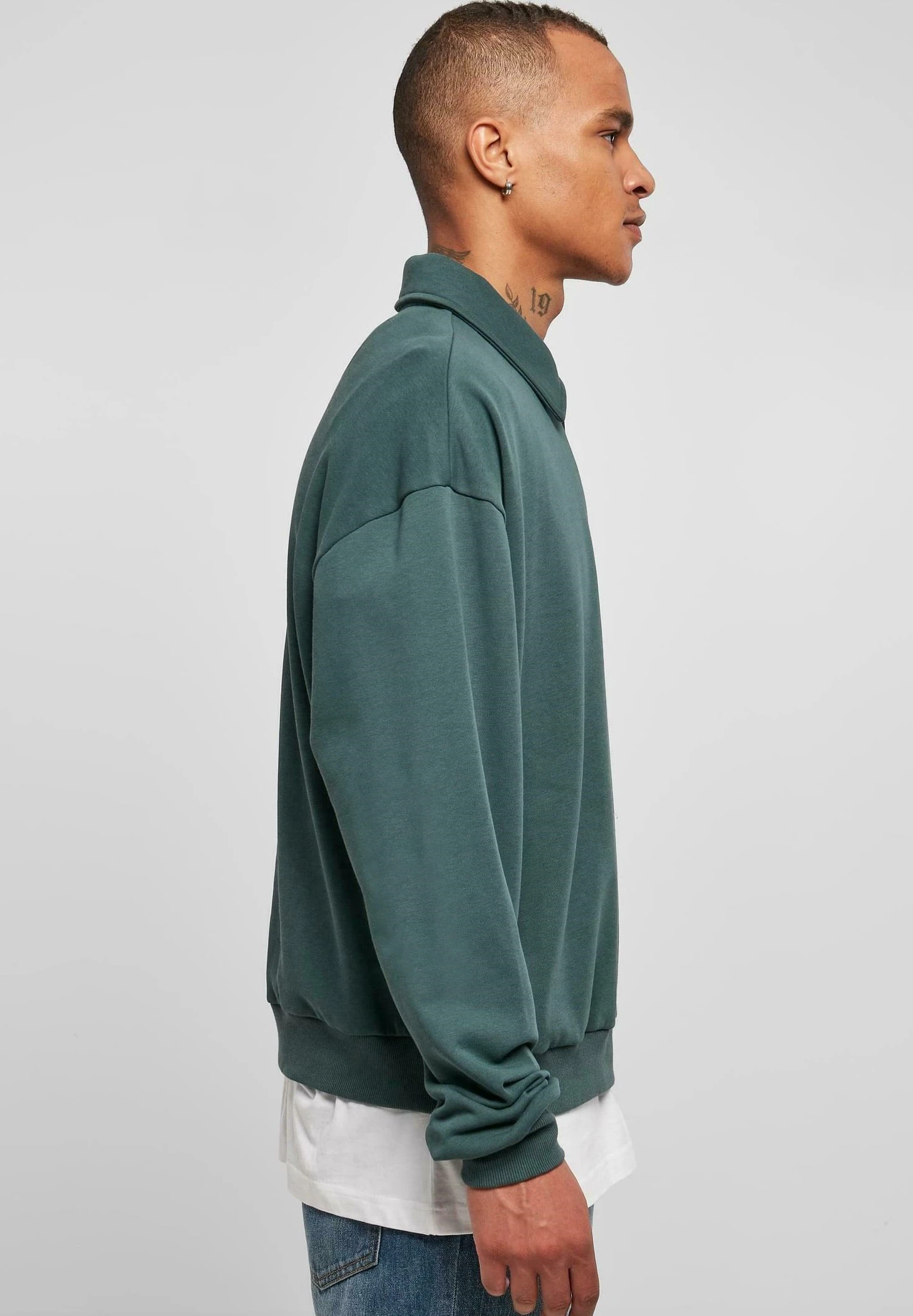URBAN CLASSICS Collar Crew - Poloshirt - Bottlegreen 7 URBAN CLASSICS Collar Crew - Poloshirt - Bottlegreen - Afbeelding 5