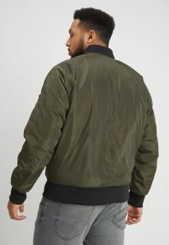 URBAN CLASSICS 2-Tone Jacket - Bomberjacks - Darkolive/Black -Urban Classics 51c0e524ab344277b432777cce47444f