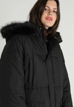 Ladies Oversize Coat - Winterjas - Black/Black -Urban Classics 5301767b0dc94c6783478fd55f3214bf