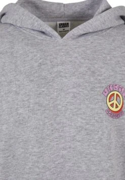 URBAN CLASSICS Big Peace Hoody - Hoodie - Grey -Urban Classics 53047f438c824384b349451eb9eb0a7e