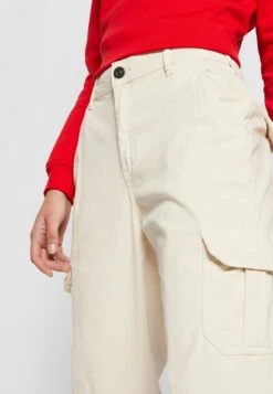URBAN CLASSICS High Waist - Cargobroek - Whitesand -Urban Classics 53999c30dd494e488f00757fa5e5370e