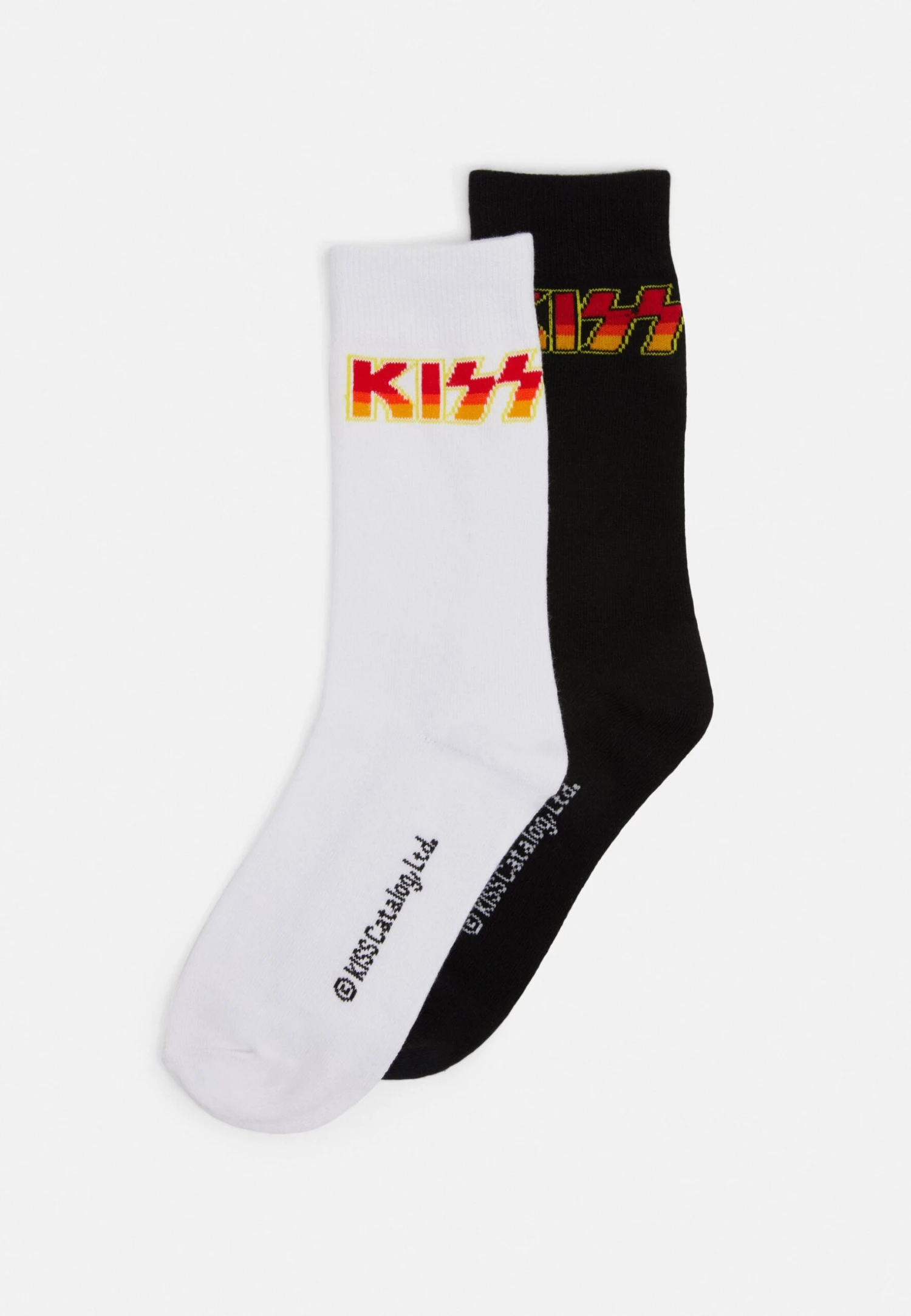 URBAN CLASSICS Kiss Socks 2 Pack Unisex - Sokken - Black/White 3 URBAN CLASSICS Kiss Socks 2 Pack Unisex - Sokken - Black/White
