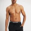 URBAN CLASSICS Two In One Swim - Zwemshorts - Black/White