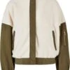 URBAN CLASSICS Mixed - Bomberjacks - Whitesand Darkolive -Urban Classics 55f9b589b6e647ce81d07fb6d00a03a3