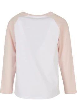 URBAN CLASSICS Kinder- Longsleeve - White Pink+White Black -Urban Classics 560cdb2f4ba743658aa68960baf6b27d