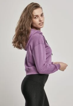 URBAN CLASSICS Ladies Short Terry Hoody - Hoodie - Duskviolet 16 URBAN CLASSICS Ladies Short Terry Hoody - Hoodie - Duskviolet -Urban Classics 57115eec84b74b55ac682599f70a458a