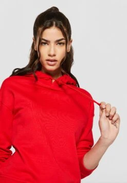 URBAN CLASSICS Ladies Hoody - Hoodie - Firered -Urban Classics 57bb8c0426e44ebc8c7894759a230284