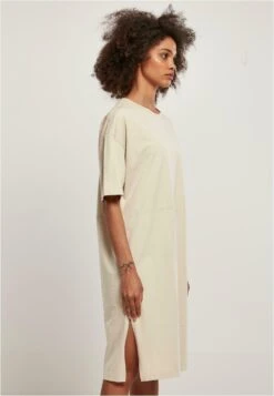 URBAN CLASSICS Frauen Oversized - Jurk - Beige -Urban Classics 57beb23689ec46ab8f6719f7de348c7f