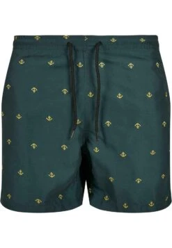 URBAN CLASSICS Embroidery Swim - Zwemshorts - Anchor Bttlgrn Lmnmstrd