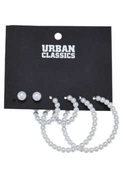 URBAN CLASSICS Pearl Hoop 3-Pack - Oorbellen - Gold-Coloured -Urban Classics 58d386cfef854c32981d40796147b474